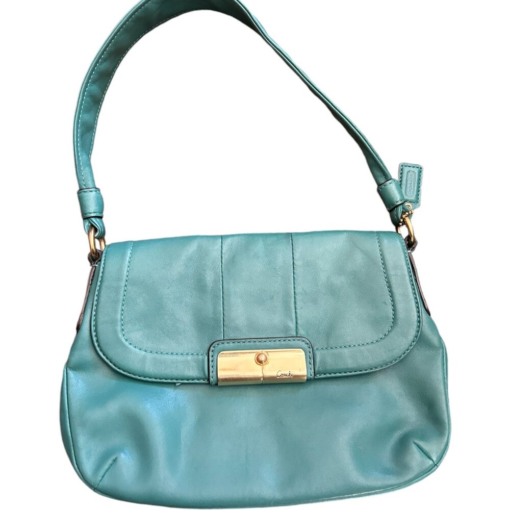 Coach Kristen Leather Top Handle Shoulder Pouch